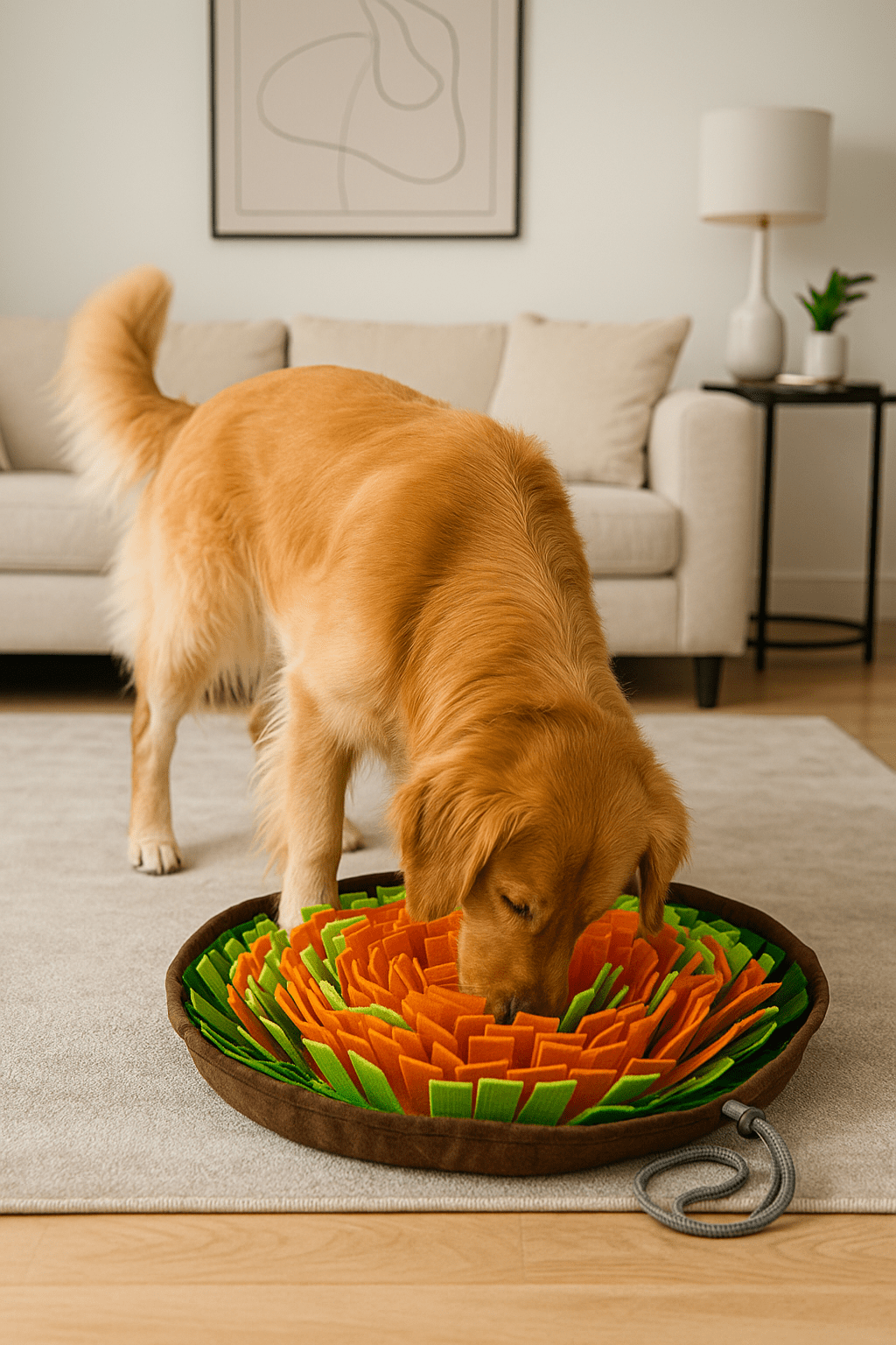 Tapis de fouille pour chien – Stimulation mentale et anti-ennui