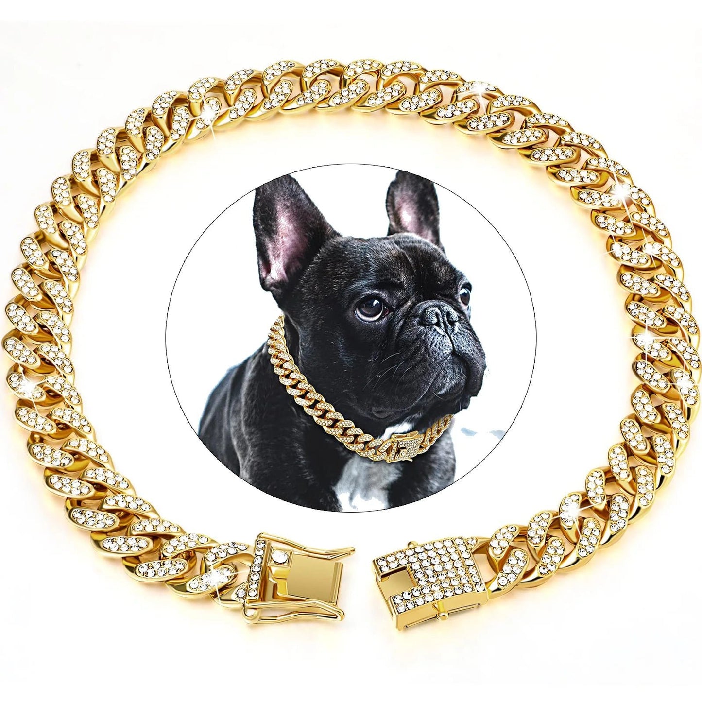 Collier pour chien diamant – Élégance et confort chic