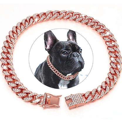 Collier pour chien diamant – Élégance et confort chic