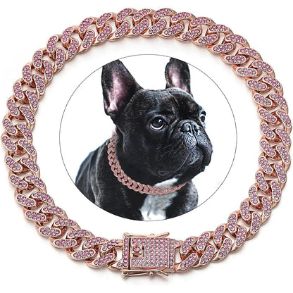 Collier pour chien diamant – Élégance et confort chic
